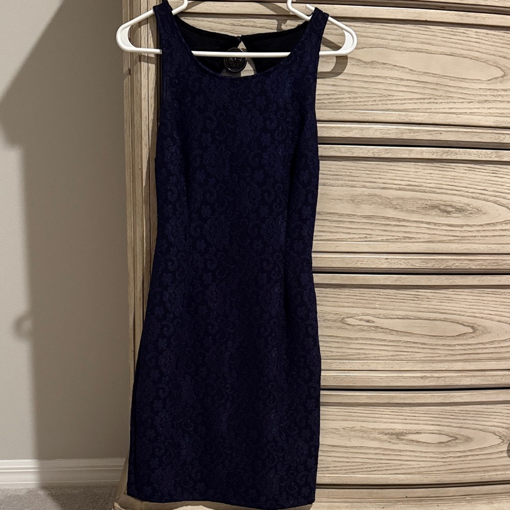 Jennifer Lopez Midnight Blue Mini Dress